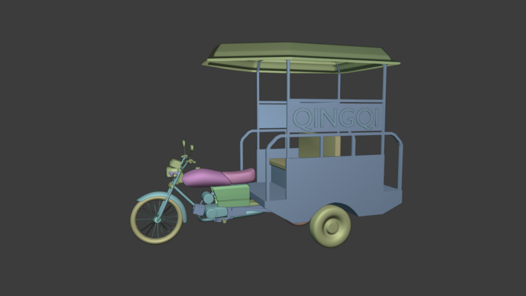 3D Model of Chingchi Auto Rickshaw - Salman Naseem