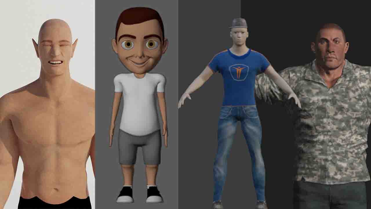 4 Free 3D Character Creator for blender - Salman Naseem